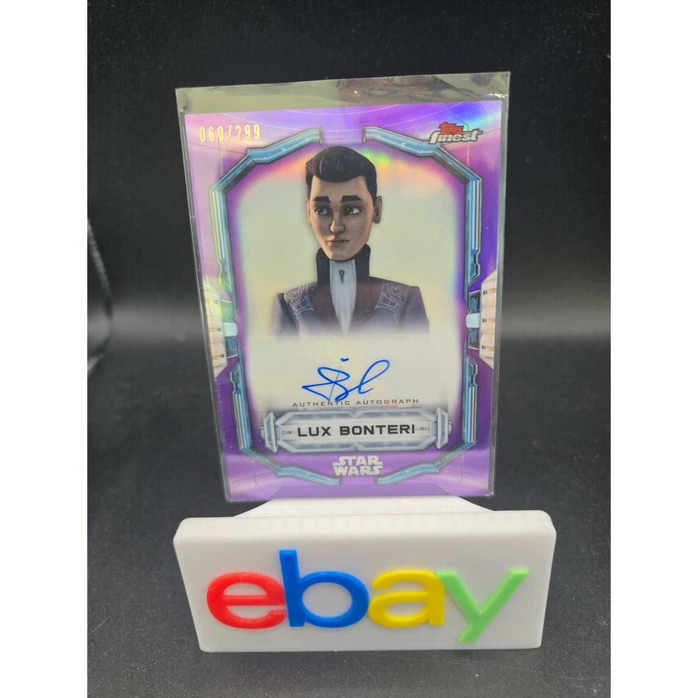 2022 Topps Finest Star Wars Lux Bonteri Auto Jason Spisak Purple /299 FA-JS